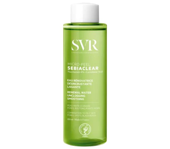 Sebiaclear Micro-Peel peaux sensibles à tendance acnéique SVR - flacon de 150 ml