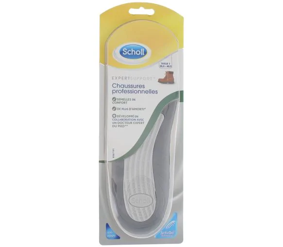 Semelles taille 1 chaussures professionnelles 35.5 - 40.5 Scholl - une paire de semelles