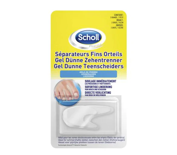 Séparateurs d'orteils fins Scholl - boîte de 3 séparateurs