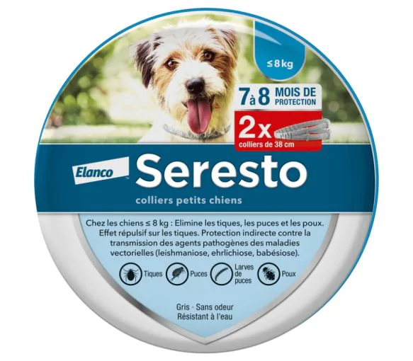 Seresto collier petits chiens Elanco - 2 colliers