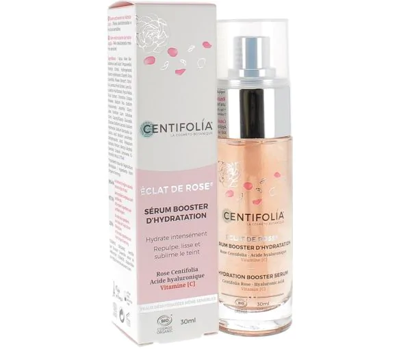 Sérum booster d'hydratation éclat de rose Centifolia - flacon de 30 ml
