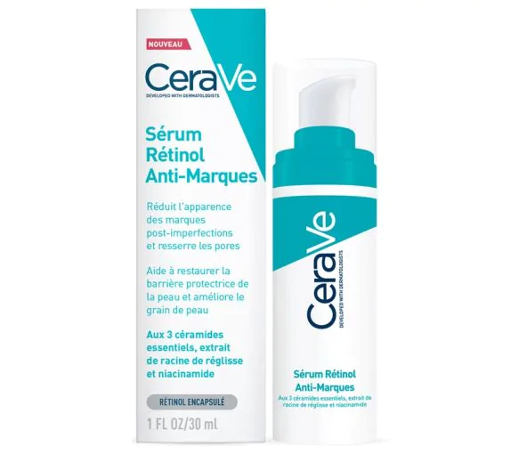 Sérum rétinol anti-marques CeraVe - flacon-pompe de 30 ml