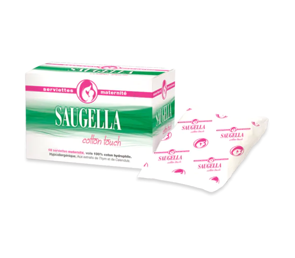 Serviettes Maternité Cotton Touch Saugella - 10 serviettes maternité