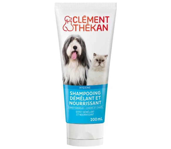Shampoing démêlant chiens et chats Clément Thékan - tube de 200 ml