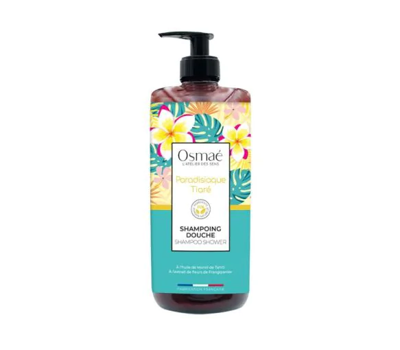Shampoing douche Paradisiaque Tiaré Osmaé - flacon-pompe de 1L