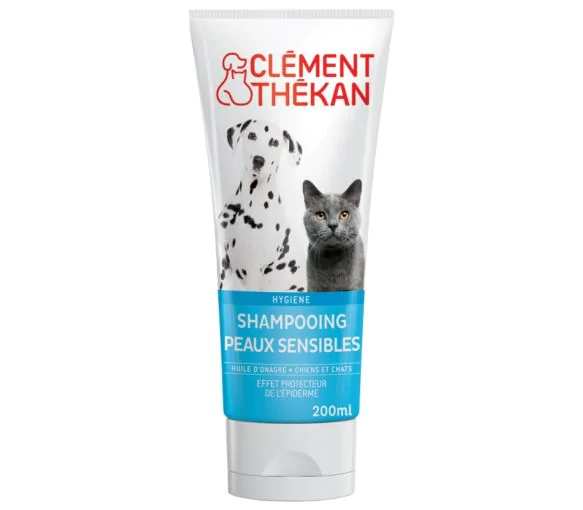 Shampoing peaux sensibles chiens et chats Clément Thékan - tube de 200 ml