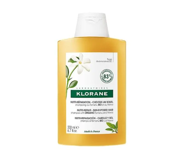 Shampoing nutritif après-soleil au Monoï et Tamanu BIO Klorane - flacon de 200 ml