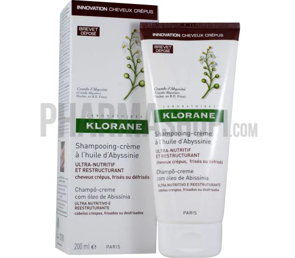 Shampooing-crème à l'huile d'abyssinie Klorane - tube de 200 ml