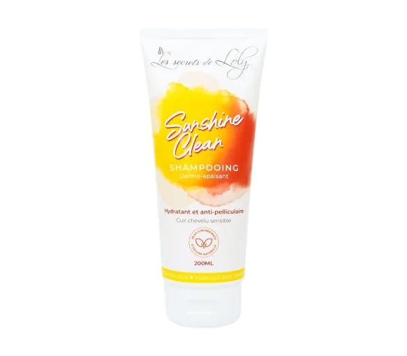Shampooing dermo-apaisant Sunshine Clean Les Secrets de Loly - tube de 200ml