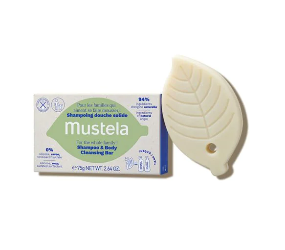 Shampooing douche solide dès 3 ans Mustela - pain de 75g