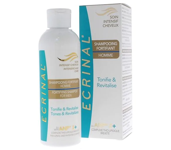 Shampooing fortifiant homme ANP 2+ Ecrinal - flacon de 200 ml