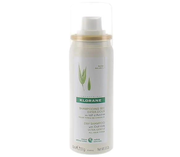 Shampooing sec extra-doux au lait d'Avoine Klorane - spray de 50 ml