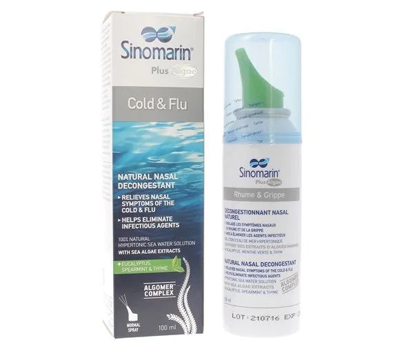 Sinomarin Plus Algae Spray nasal Rhume & grippe Gifrer - spray de 100ml