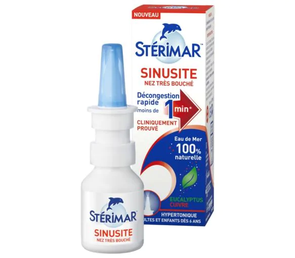 Sinusite nez très bouché Stérimar - spray de 20 ml