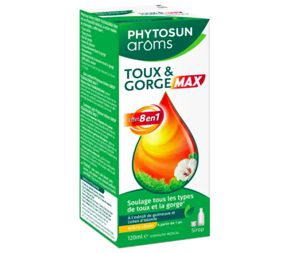 Sirop toux & gorge max Phytosun Aroms - flacon de 120ml