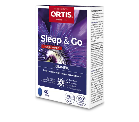 Sleep & Go Sommeil action rapide Ortis - boîte de 30 comprimés