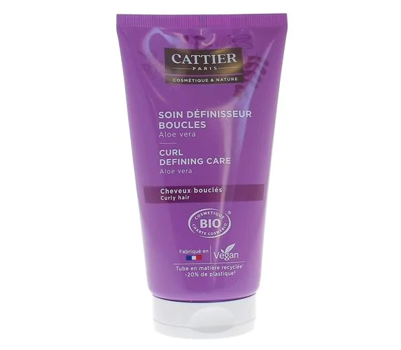 Soin définisseur boucles Aloe Vera bio Cattier - tube de 150 ml