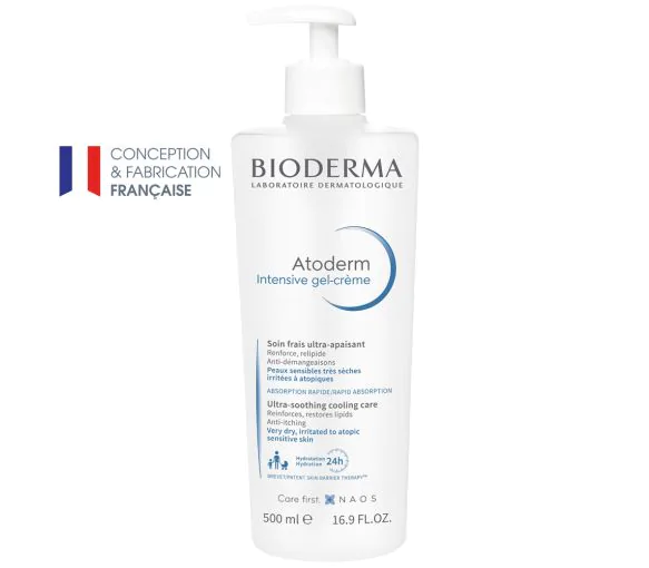 Atoderm Soin frais ultra-apaisant intensive gel-crème Bioderma - flacon de 500 ml
