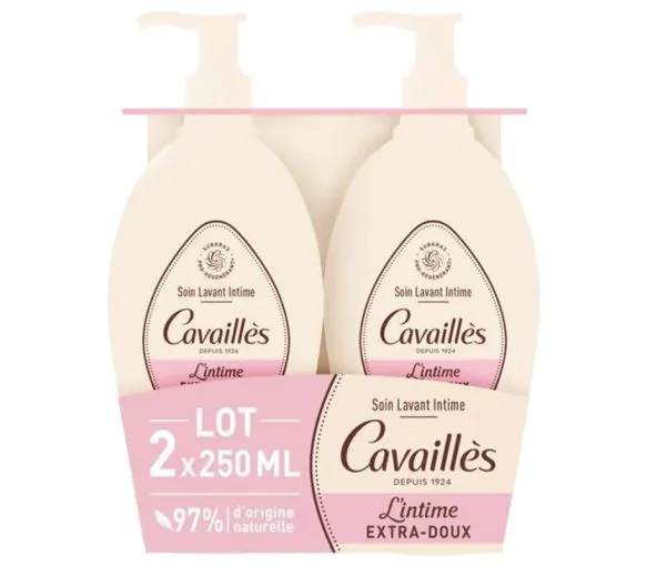Soin toilette intime extra-doux Rogé Cavaillès - lot de 2 flacons de 250 ml