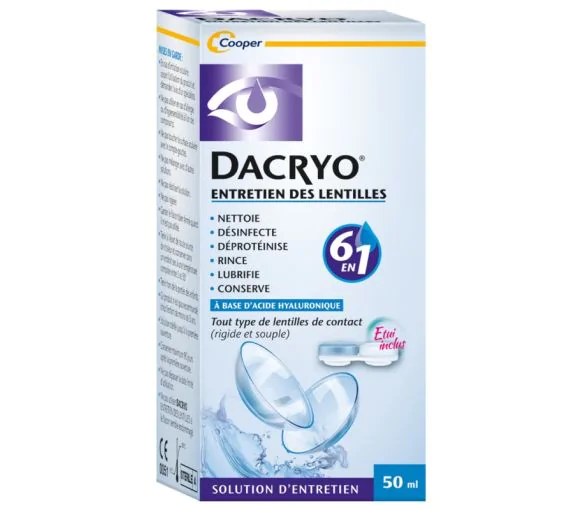Solution d'entretien lentilles Dacryo Cooper - flacon de 50 ml