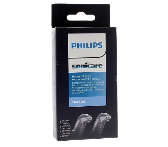 Sonicare Canule standard pour hydropulseur Power Flosser Philips - boîte de 2 canules de rechange