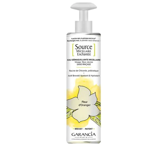Source micellaire enchantée Eau démaquillante fleur d'oranger Garancia - flacon pompe de 400ml