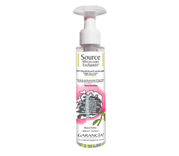 Source micellaire enchantée eau démaquillante rose d'antan Garancia - flacon de 100 ml