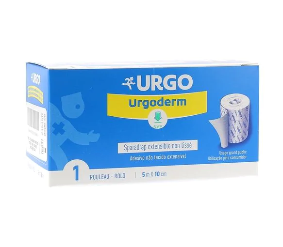 Urgoderm Sparadrap non tissé extensible Urgo - 1 rouleau de 5mx10cm