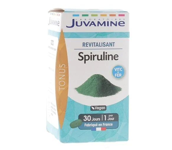 Spiruline revitalisant Juvamine - boite de 30 comprimés