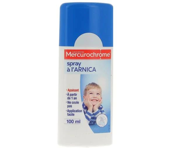 Spray à l'arnica Mercurochrome - Spray de 100 ml