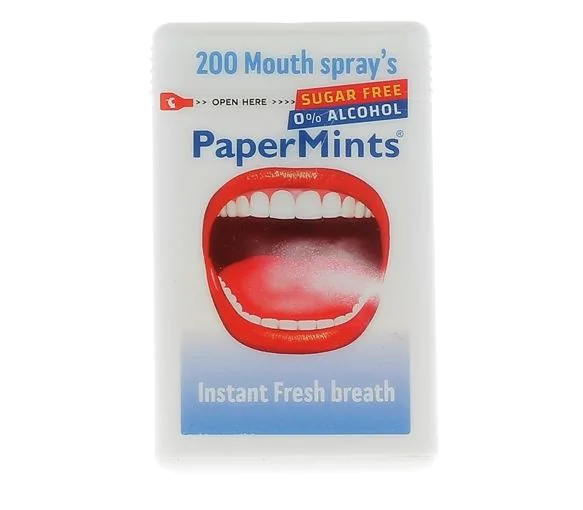 Spray buccal sans sucre PaperMints - spray de 12 ml