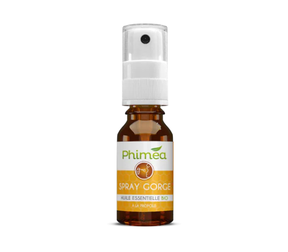 Spray gorge à la Propolis et aux huiles essentielles BIO Phimea - spray de 15 ml