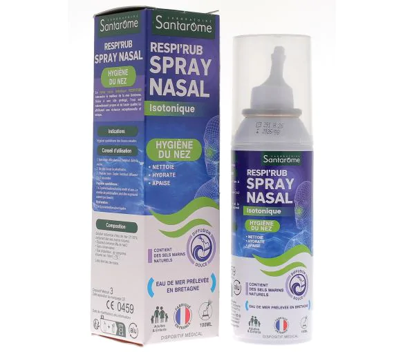 Respi'rub Spray nasal isotonique hygiène du nez Santarome - spray de 100ml