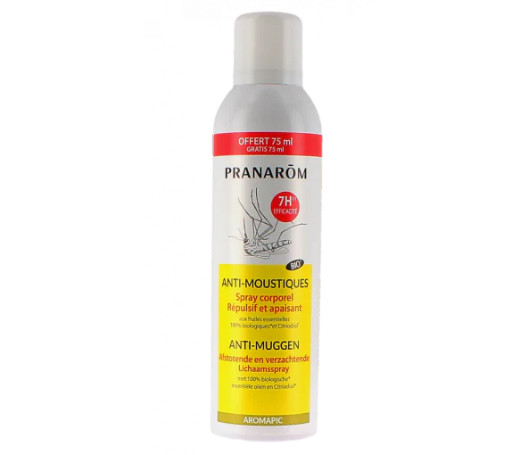 Aromapic Spray corps anti-moustique Pranarôm - spray de 200ml