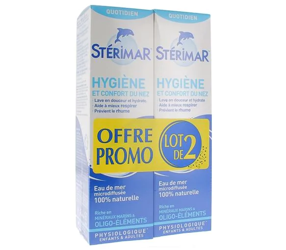 Stérimar hygiène du nez - lot de 2 sprays de 100ml