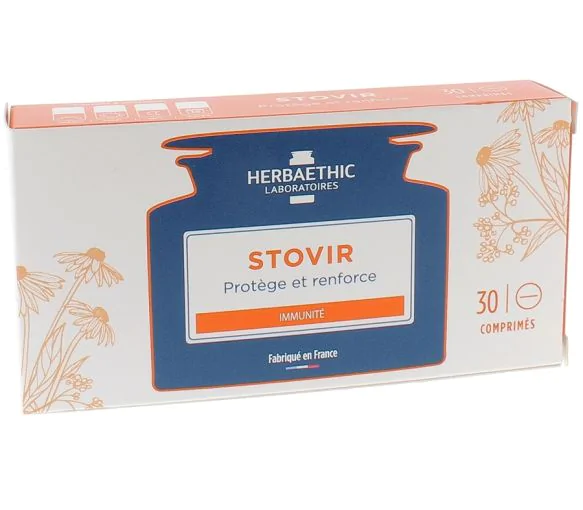Stovir Immunité Herbaethic - boîte de 30 comprimés