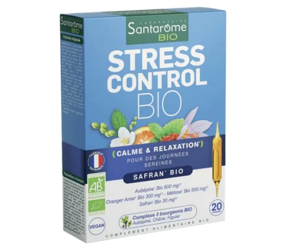 Stress Control bio Santarome - boîte de 20 ampoules