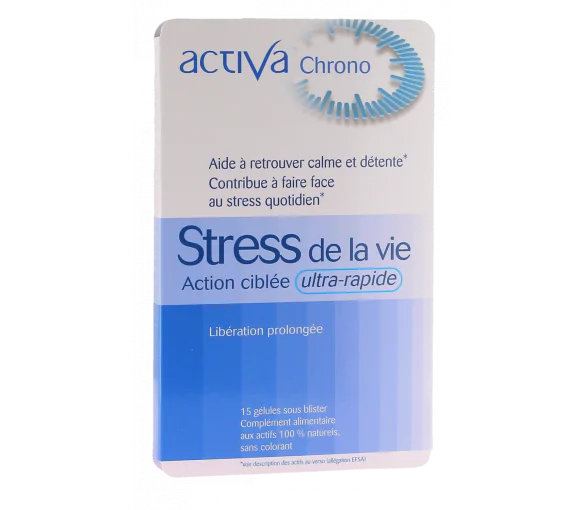 Stress de la vie action ciblée ultra rapide Activa Chrono - boite de 15 gélules