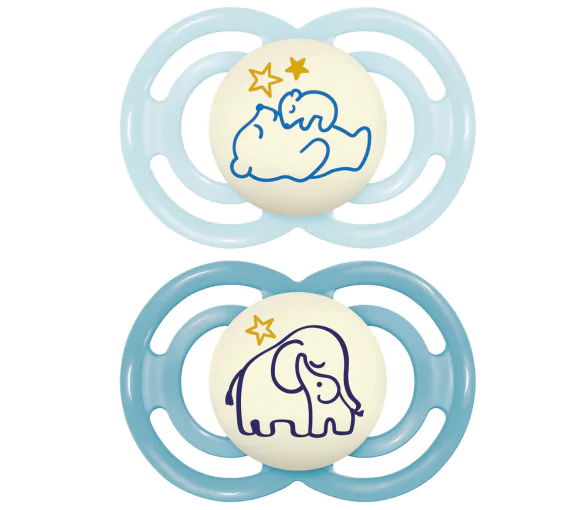 Sucette perfect nuit silicone animaux 18 mois+ MAM - 2 sucettes