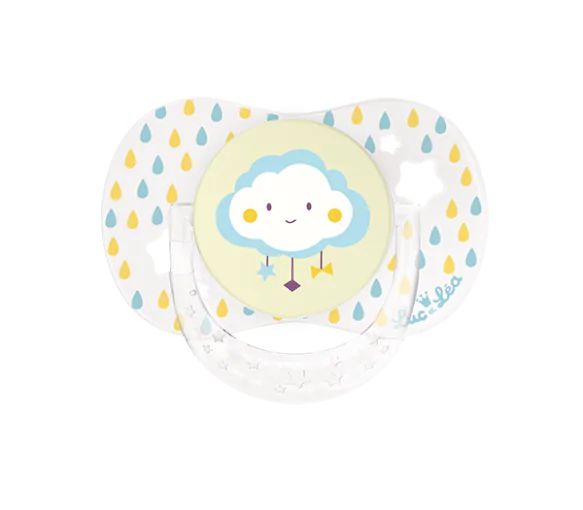 Sucette physiologique 0-6 mois nuage Luc et Léa - une sucette