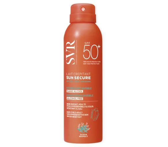 Sun Secure Lait crépitant SPF50+ SVR - spray de 200 ml