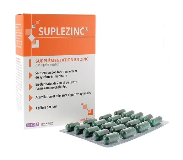 Suplezinc Ineldea - boîte de 60 gélules végétales