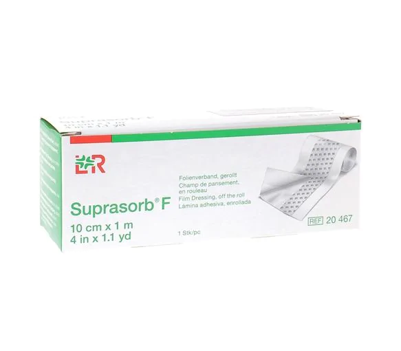 Suprasorb F Champ de pansement en rouleau non stérile transparent 10cm x 1m Lohmann & Rauscher - boîte de une pièce