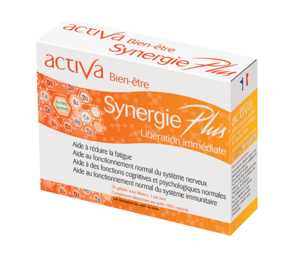 Synergie plus Activa bien-être - boîte de 30 gélules