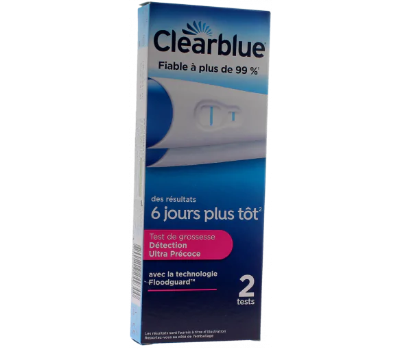 Test de grossesse Clearblue  - boîte de 2 tests
