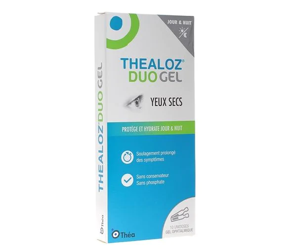 Thealoz duo Gel yeux secs Théa - boîte de 10 unidoses