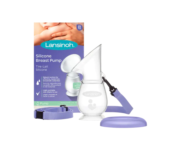 Tire-lait silicone recueil lait Lansinoh - un tire-lait