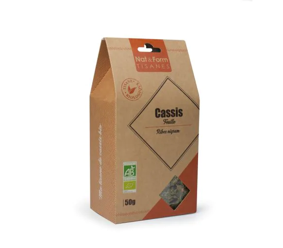 Tisane feuille cassis bio articulations Nat & Form - sachet de 50 g