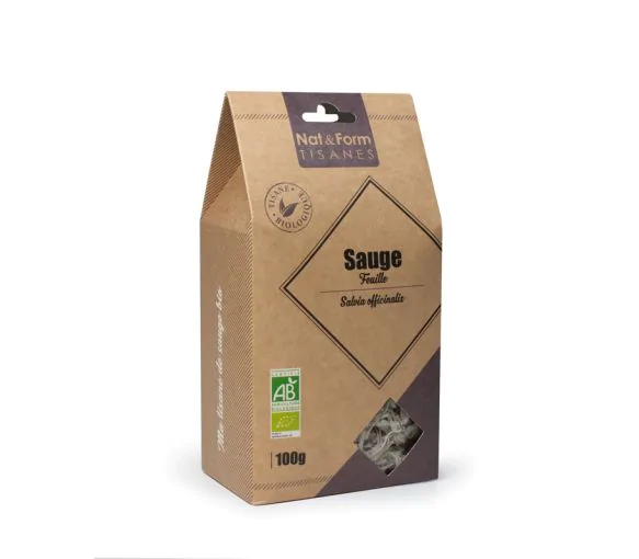 Tisane Feuille Sauge bio Digestion Nat & Form - Sachet de 100 g