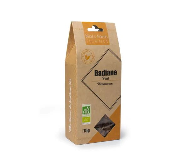 Tisane Badiane bio Nat & Form - sachet de 75 g